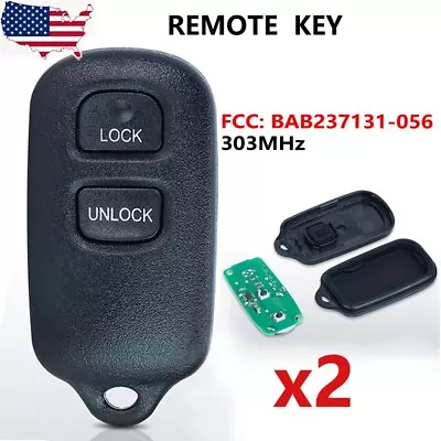 2x Replacement For Toyota 1995-2004 Tacoma 2003-2006 Tundra Remote Car Key Fob • $20.08