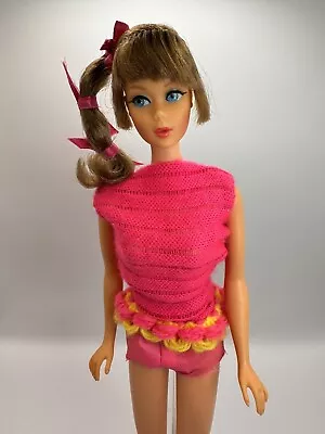Vintage Talking Brunette Barbie Doll 1968 Mattel TNT Body #1115 • $119.95