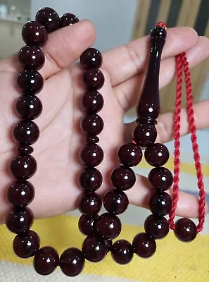 Bacalite Amber Faturan 15 Mm Original Misbaha Colection Large Rosary. • $139