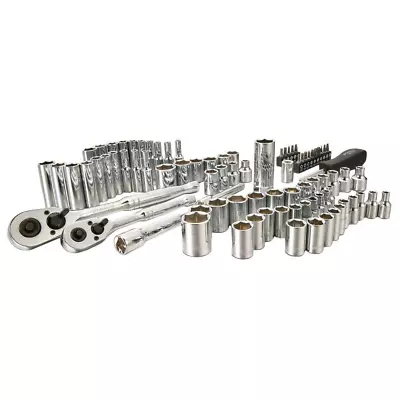 SAE Metric Mechanics Tool Set 85-Piece Ratchet & Socket Sets 1/4 In. And 3/8 In • $48.90