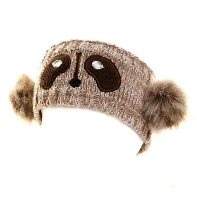 £4.95 • Buy Ladies Girls Novelty Animal Knitted Headband Ski Hats Ear Warmers 3 Designs