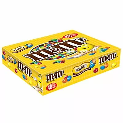 M&M'S Peanut Chocolate Candy Singles 1.74 Ounce (Pack Of 48) • $49.99