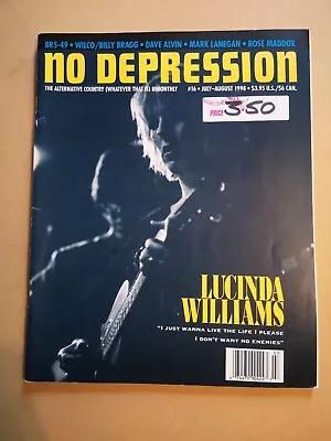 No Depression Magazine #16 1998  Lucinda Williams Wilco/Billy Bragg  Rare • £4.19