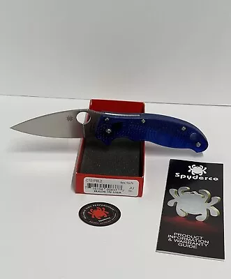 Spyderco Manix 2 Blue Pin C101PBL2 Lightweight Folding Pocket Knife • $125