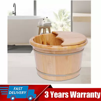 Wood Foot Bath Basin Massage Barrel Feet Relax Spa Bucket Kit Health & Beauty • $55