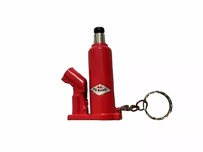 Vintage Unique Car Tire Jack Lighter Red Key Chain • $22