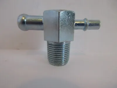 Intake Manifold Vacuum  T  Fitting 1/4 & 3/8  Hose Nipples Zinc Steel #4531z • $15.99