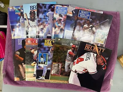 Vintage Lot Of 26 Beckett Baseball Price Guides Bo Griffey Deion Bonds Ryan • $39.99