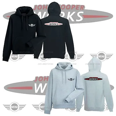 Mini John Cooper Works Logo Hoodie Emblem Car Moto Mens Hood All Sizes S XXXL • $34.99