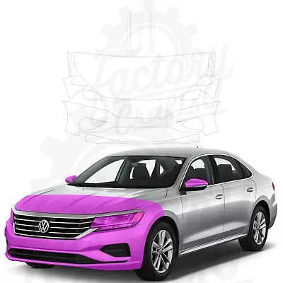 Paint Protection Film Clear PPF For Volkswagen Passat SE 2020 Half Front • $259.95