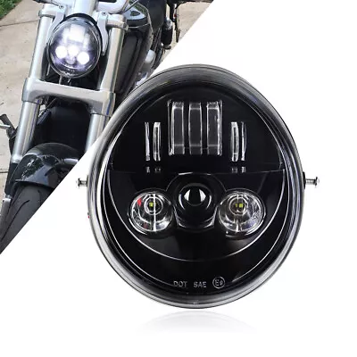 $59.89 • Buy For V-Rod VRSC VRSCA VRSCB LED Headlight Projector Hi-Low Headlamp Black