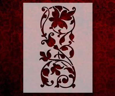 Vine Flowers 8.5  X 11  Stencil FAST FREE SHIPPING (608) • $11.99