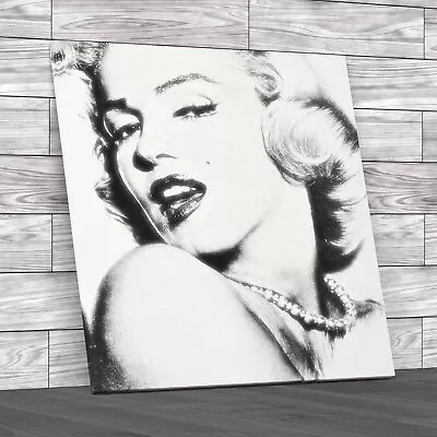 Marilyn Monroe Square Canvas Print Large Picture Wall Art • £14.95