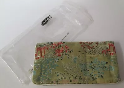 Silk Oriental Pattern Jewelry Travel Pouch Roll Unused In Original Package • $9.99