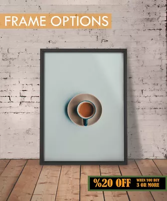 COFFEE POSTER Minimalist Print Coffee Shop Kitchen Decor Wall Art A3/A4 +FRAMES • £3.99