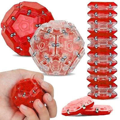 Fidget Toys Magnetic Sphere 12PC Set Cheap For Stress Relief Anxiety Toys Adults • $16.93