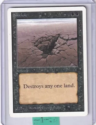 Sinkhole * Unlimited *  Magic The Gathering • $19.95