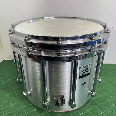 Yamaha 14  SFZ Marching Band Snare Drum Brushed Silver Missing Bottom Hoop As Is • $175