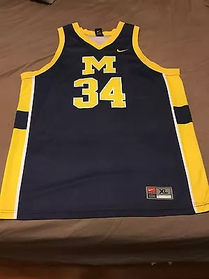 Michigan Wolverines Throwback Nike Basketball Jersey • $50