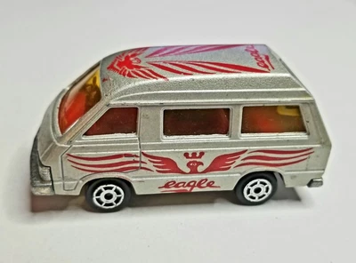 $9 • Buy Vintage Majorette Toyota Lite Ace Van Grey Silver 216 Open Hatch FishingGearRear