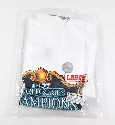 1997 Florida Marlins World Series Champions Starter Shirt L Deadstock Sealed • $34.99