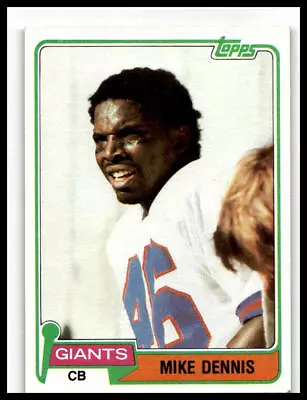 1981 Topps #156 Mike Dennis Rookie New York Giants Vintage • $1.99