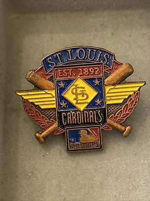 St Louis Cardinals Pin MLB Baseball 125th Anniversary Rare Vintage W/ Card • $12.99