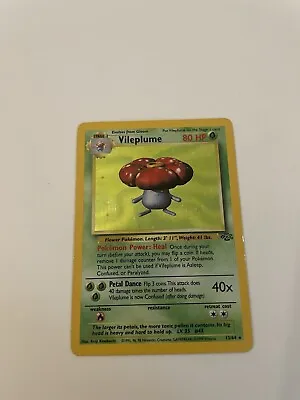 $10 • Buy Pokémon TCG Vileplume Jungle 15/64 Holo Unlimited Holo Rare