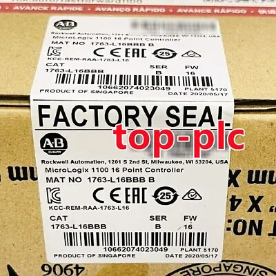 New Sealed Allen-Bradley 1763-L16BBB SER B MicroLogix 1100 16 Point Controller • $876