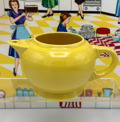 Fiesta Fiestaware Small 2 Cup Teapot Sunflower Yellow  NO LID  Post 86 • $27.99