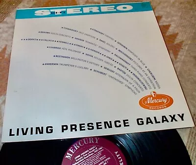 LIVING PRESENCE GALAXY Various MERCURY STEREO Classical AUDIOPHILE Orig* COMP Lp • $4.44