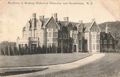 Residence Of Winthrop Rutherfurd Allamuchy Near Hackettstown New Jersey 1907 PC • $19.95