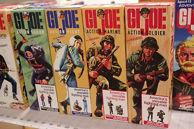 Custom GI JOE Boxes 1960s! Action Soldier Sailor Pilot And Marine. AND MORE!!! • $17