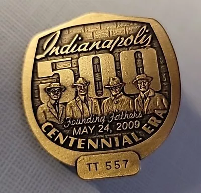 2009 Indianapolis 500 Helio Castroneves Indy 500 Bronze Pit Badge Pin May 24 09 • $25.99