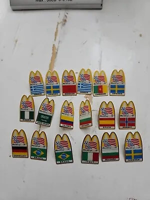 Lot Of 18 Mcdonalds 1994 World Cup Soccer Lapel Hat Pins Pinback • $21.99