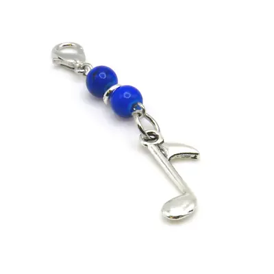 Music Note Charm Purse Charm Bag Charm Zipper Pull Keychain Music Jewelry • $10.96