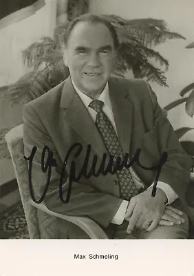 Max Schmeling- Signed Photograph (Boxer) • $50