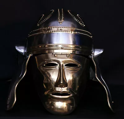 Ancient Medieval Roman Helmet With Face Mask Roman Gallic Centurion Helmet RR36 • $121.04