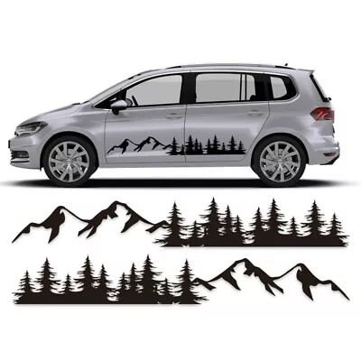 2 PCS Mountain Forest Car Sticker Decal For VW Multivan Touran Transporter T5 T6 • $65.79