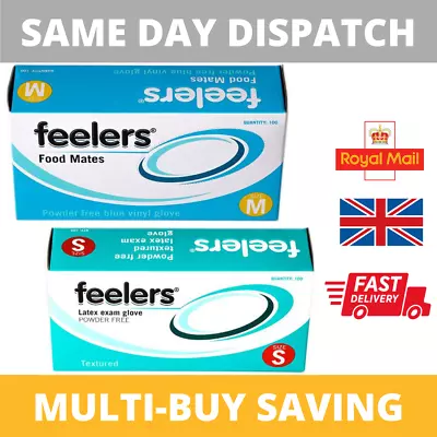 £7.75 • Buy Feelers Disposable Gloves - Textured Latex Powder Free - Nitrile - Food Safety