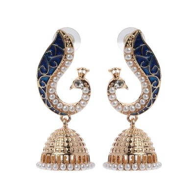 $7.76 • Buy Retro Indian Bollywood Earrings Ethnic Kundan  Jhumka Jhumki Drop Earring
