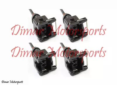 4-EV1 Fuel Injector Connectors Plugs Clips Pigtails Quick Disconnect • $14.99