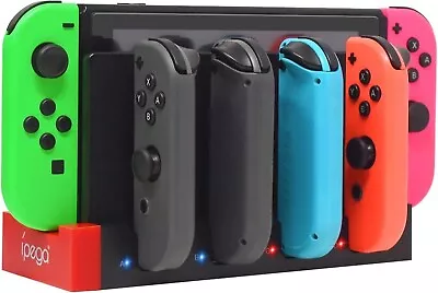 4 In 1 Charger Station Stand For Nintendo Switch Joy-con With LED Indication • $20