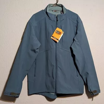 5.11 Tactical Jacket Mens Size Large Blue Sierra Softshell Blue NEW  • $100