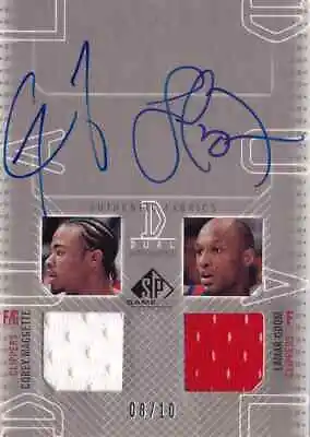 2002 SP Game Used LAMAR ODOM COREY MAGGETTE Dual Auto Jersey Card #d 10 CLIPPERS • $199.99