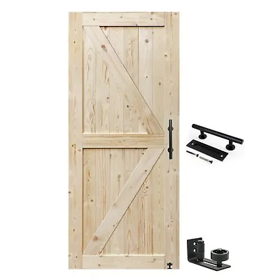 SZTP 24-48in X 96in Barn Door Unfinished/Solid Wood/Sliding Door/96  Height • $219.95