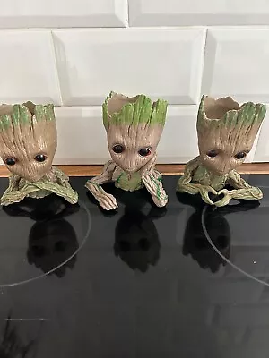 Baby Groot Flower Pot Cartoon Baby Groot Plants Pot With Drainage • £15