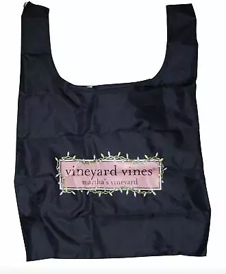 Vineyard Vines Holiday Lights Midnight Madness Nylon Packable Tote Bag In Navy • $9.99