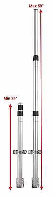 Telescoping Antenna Mast Pole Adjustable 24  - 59  Use W/ Outdoor Antenna • $29.99