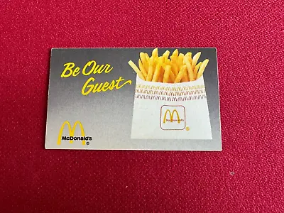 1993 McDonald's  Free French Fries  Coupon (Scarce / Vintage) • $29